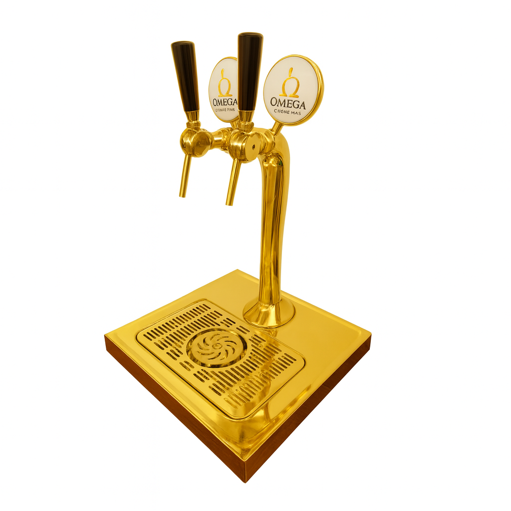 Chopeira Torre Naja Dourada - (Convencional) - 2 Via