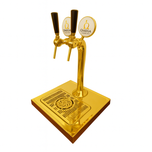 Chopeira Torre Naja Dourada - (Convencional) - 2 Via