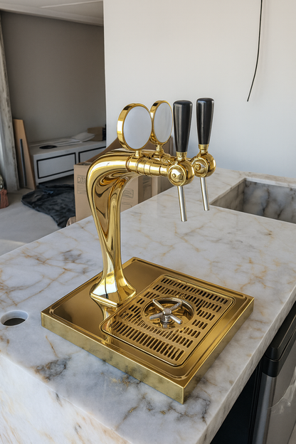 Chopeira Torre Naja Dourada (Deluxe) - 2 Via