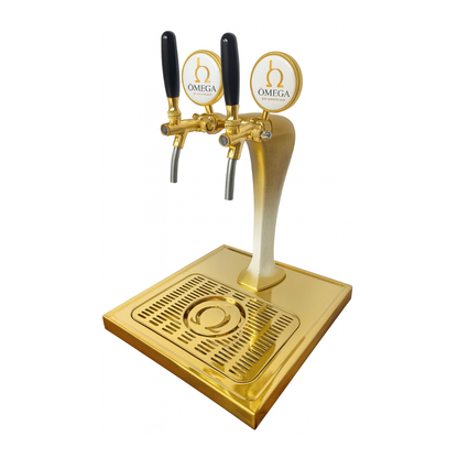 Chopeira Torre Naja Dourada (Deluxe) - 2 Via