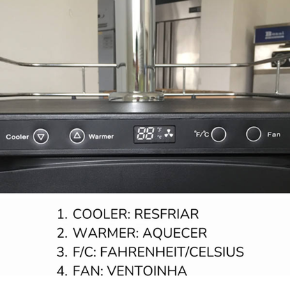 REFRIGERADOR DE BARRIL TURBO - 50 LITROS (INOX)