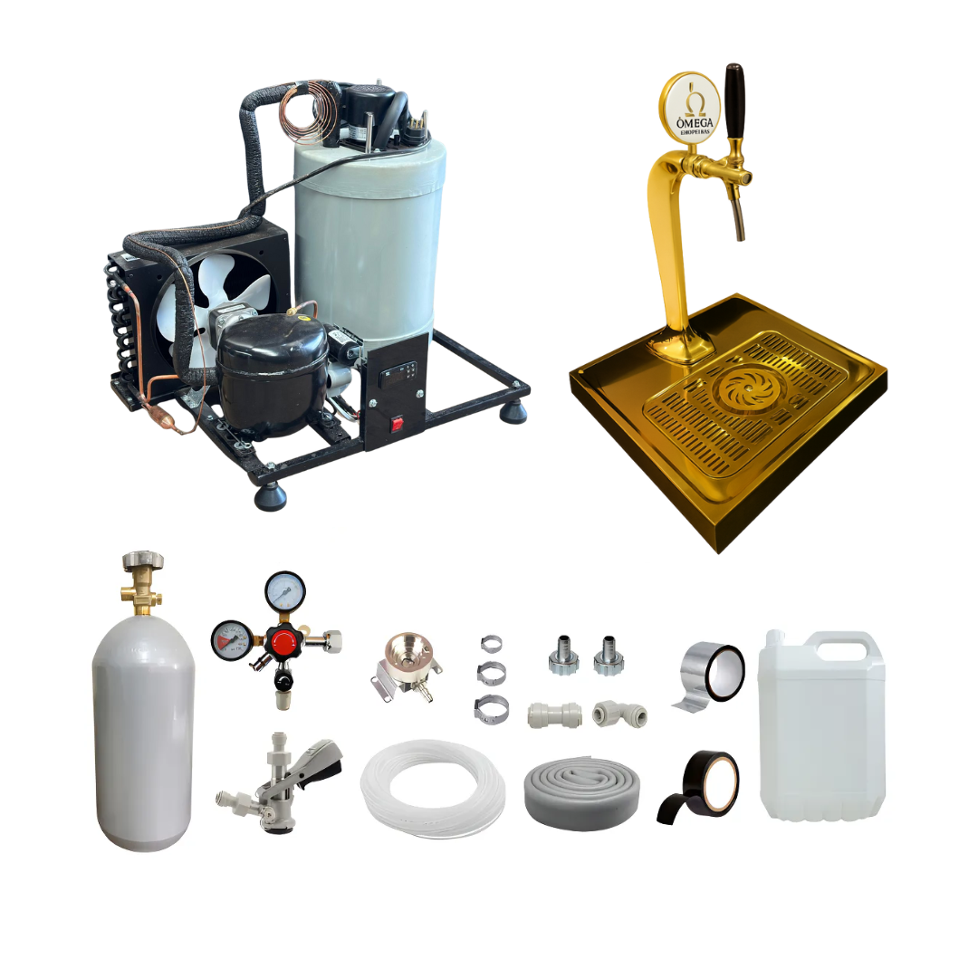 Chopeira Torre Naja - Dourada (Convencional) - 1 Via