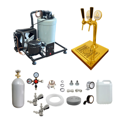 Chopeira Torre Naja Dourada - (Convencional) - 2 Via