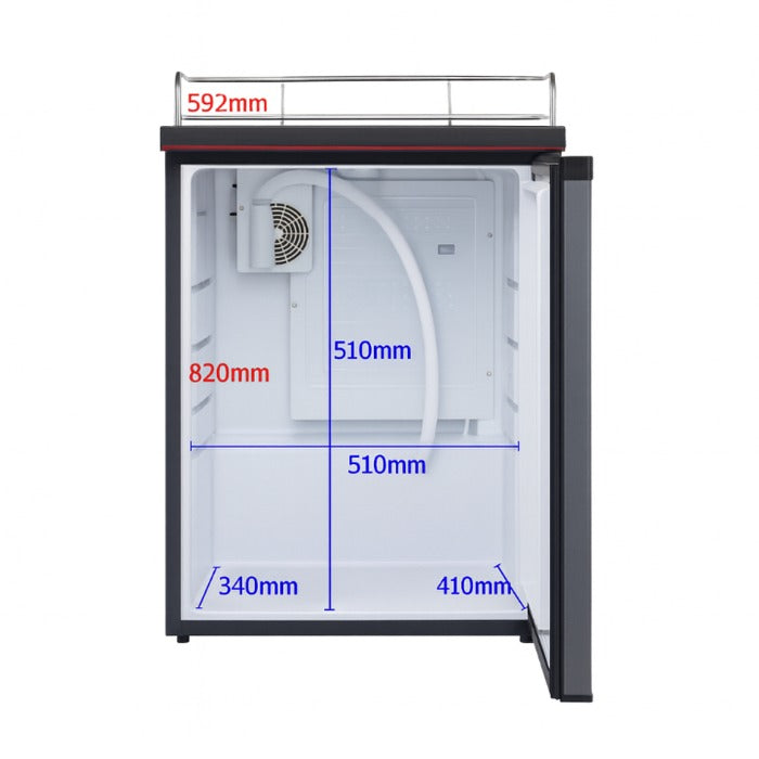 REFRIGERADOR DE BARRIL TURBO - 50 LITROS (INOX)