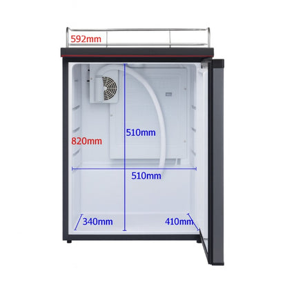 REFRIGERADOR DE BARRIL TURBO - 50 LITROS (INOX)
